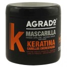 Agrado Маска Кератиновая "  Keratin" Питательно-Восстанавливающий, Д/Вьющихся Волос, 500 мл