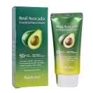 Солнцезащитный крем для лица с экстрактом авокадо Farm Stay Real Avocado UV SPF 50+++Essential Sun Cream, 70g