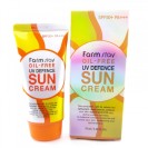 Солнцезащитный крем без масел  Farmstay Oil-Free UV Defence SUN Cream SPF50+ PA+++, 70 ml